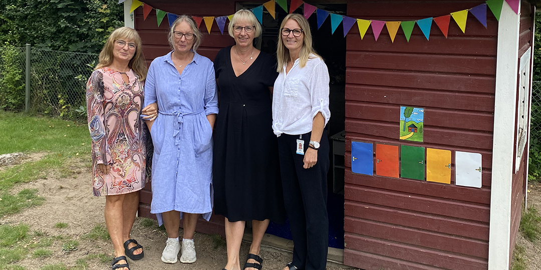 Natasa Andersson förskollärare, Annika Nilsson specialpedagog, Liselotte Holmberg förskollärare, Anette Ohlsson rektor.