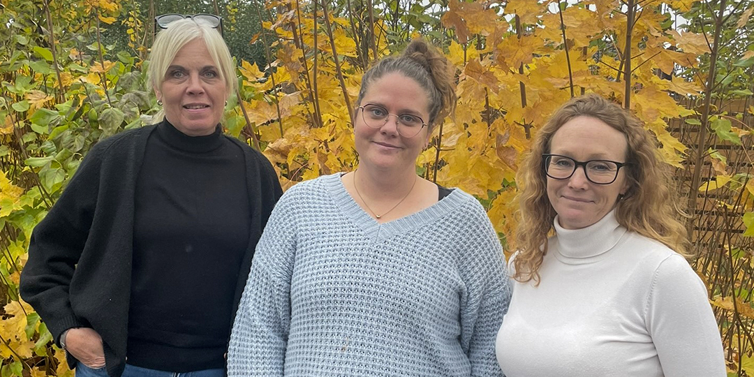 Bild på biträdande rektor Anette Unnerstam, förskollärare Angelica Lindqvist och rektor Pernilla Gustafsson. 