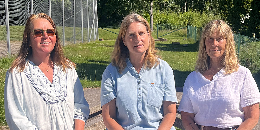 Bild på pedagogerna Irene Johansson, Anna Ståhl och Magdalena Lindberg. 