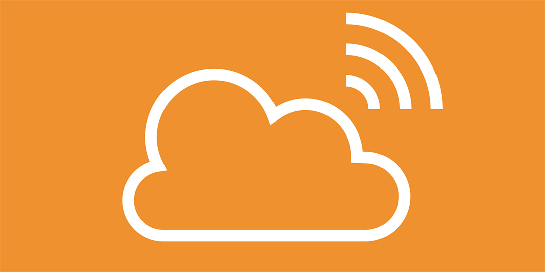 En symbol för molntjänster.