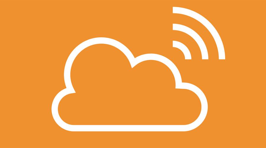 En symbol för molntjänster.