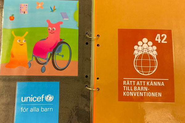 Förskolans bok om barnkonventionen.