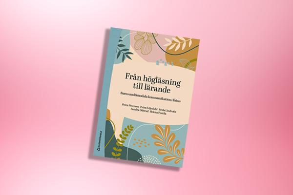 Bild på boken mot rosa bakgrund.