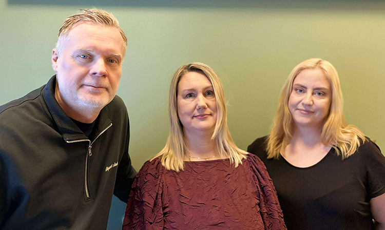Förskollärarna Mats Engström, Marie Lithner Brännström och Madelene Jakobsson.