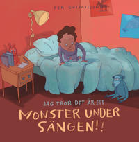 Bokomslag med pojke som tittar under sin säng.