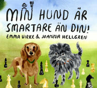 Bokomslag med två hundar och schackpjäser.